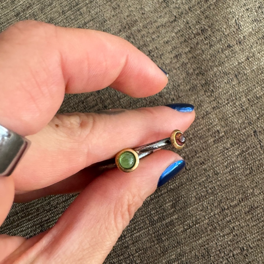 Weathered Silver Stackable Rings - image 3